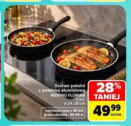 Carrefour Zestaw patelni z powłoką aluminiową Westro Florina 2-pak oferta
