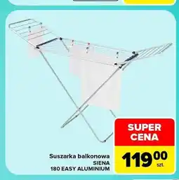 Carrefour Suszarka balkonowa Siena 180 Easy Aluminium oferta