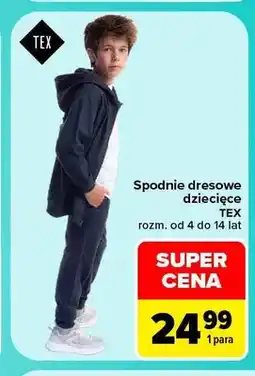 Carrefour Spodnie dresowe dziecięce TEX oferta