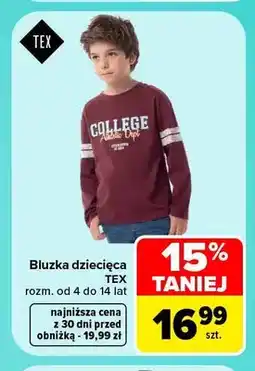 Carrefour Bluzka dziecięca TEX oferta