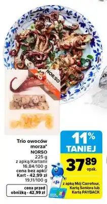 Carrefour Trio owoców morza Norso oferta