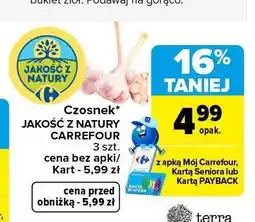 Carrefour Czosnek Jakość z Natury Carrefour 3 szt oferta
