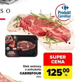 Carrefour Stek wołowy z antrykotu skin Carrefour oferta