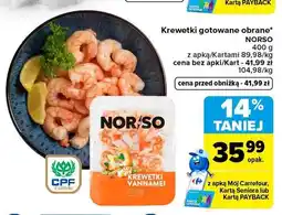 Carrefour Krewetki gotowane obrane Norso oferta