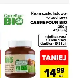 Carrefour Krem czekoladowo-orzechowy Carrefour Bio oferta
