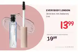 Rossmann Żel do brwi mini bezbarwny Everybody London oferta