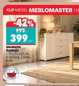 Biedronka Komoda 4 szuflady 2 drzwi Meblomaster oferta