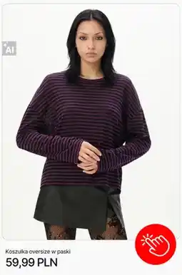 Cropp Koszulka oversize w paski Cropp oferta