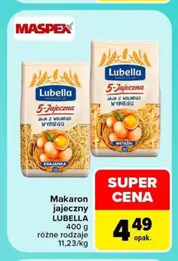 Carrefour Makaron jajeczny Lubella oferta