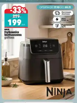 Biedronka Frytkownica beztłuszczowa grafitowa Ninja oferta