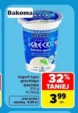 Carrefour Jogurt typu greckiego Bakoma oferta