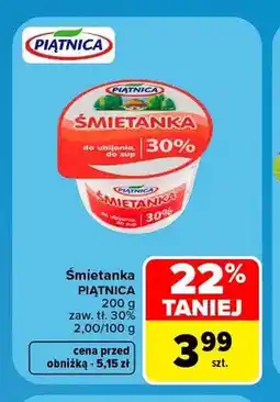 Carrefour Śmietanka Piątnica 30% oferta
