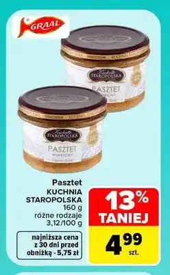 Carrefour Pasztet Kuchnia Staropolska drobiowy oferta