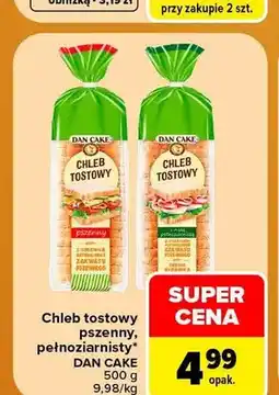 Carrefour Chleb tostowy pszenny Dan Cake oferta