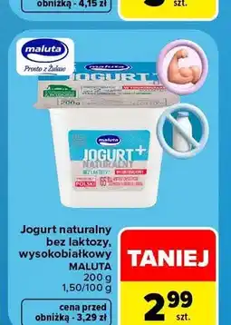 Carrefour Jogurt naturalny bez laktozy wysokobiałkowy Maluta oferta