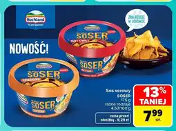 Carrefour Sos serowy Soser cheddar Hochland oferta