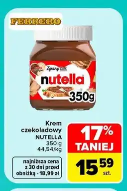 Carrefour Krem czekoladowy Nutella oferta