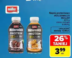 Carrefour Napój proteinowy Müllermilch Chocolate Taste Müller oferta