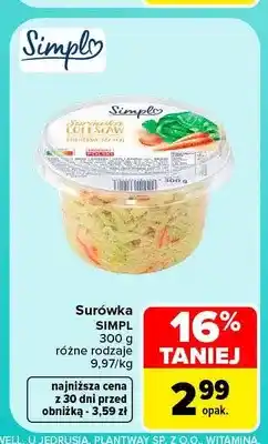 Carrefour Surówka Simpl oferta