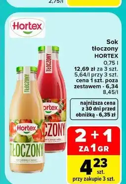 Carrefour Sok tłoczony Hortex oferta