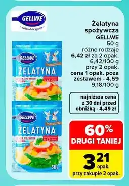 Carrefour Żelatyna spożywcza Gellwe oferta