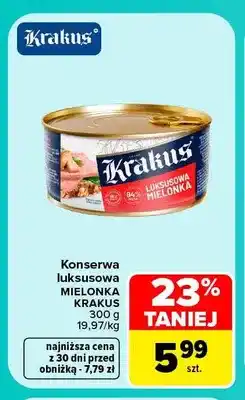 Carrefour Konserwa luksusowa mielonka Krakus oferta