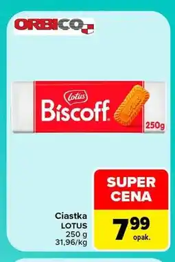 Carrefour Ciastka Lotus Biscoff oferta