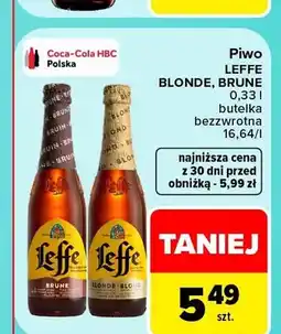 Carrefour Piwo Leffe Blonde oferta
