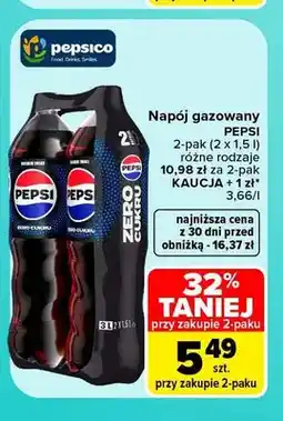 Carrefour Napój gazowany Pepsi 2-pak oferta
