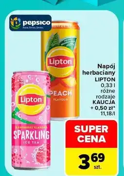 Carrefour Napój herbaciany Lipton oferta