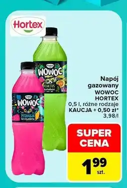 Carrefour Napój gazowany Wowoc pitahaja liczi mięta Hortex oferta