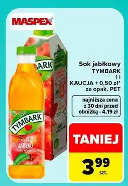 Carrefour Sok jabłkowy Tymbark oferta