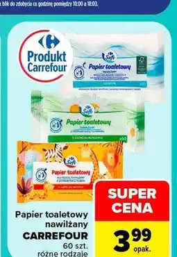 Carrefour Papier toaletowy nawilżany Carrefour oferta