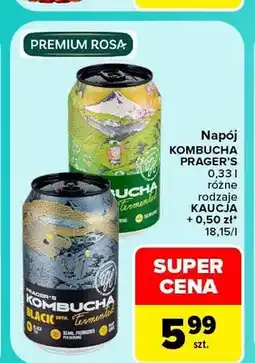 Carrefour Napój kombucha Prager's oferta