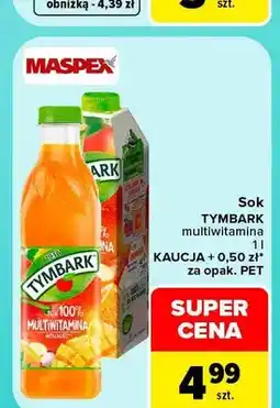 Carrefour Sok multiwitamina Tymbark oferta