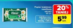 Carrefour Papier toaletowy nawilżany Velvet oferta