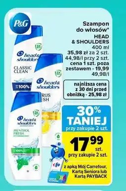Carrefour Szampon do włosów Head & Shoulders oferta