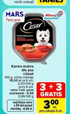 Carrefour Karma mokra dla psa Cesar oferta