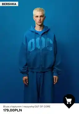 Bershka Bluza z kapturem i naszywką OUT OF CORE Bershka oferta