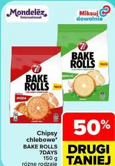 Carrefour Chipsy chlebowe Bake Rolls 7Days oferta