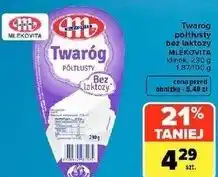 Carrefour Market Twaróg półtłusty bez laktozy Mlekovita klinek oferta