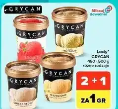 Carrefour Market Lody GRYCAN 480-500 g, różne rodzaje oferta