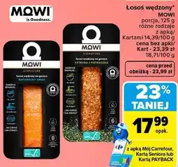 Carrefour Łosoś wędzony MOWI porcja oferta
