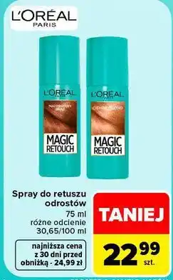 Carrefour Spray do retuszu odrostów L'Oréal Magic Retouch oferta