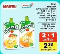 Carrefour Market Mus Tymbark 200 g, różne rodzaje oferta