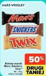 Carrefour Market Batony Mars, Snickers, Twix różne rodzaje oferta