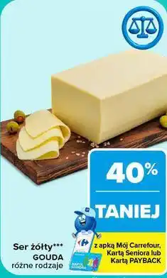 Carrefour Ser żółty Gouda oferta