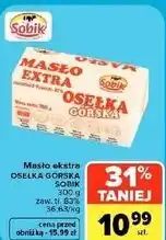 Carrefour Market Masło ekstra Osełka Górska Sobik oferta