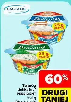 Carrefour Twaróg delikatny PRÉSIDENT oferta