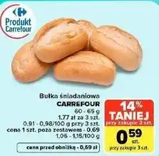 Carrefour Market Bułka śniadaniowa Carrefour oferta